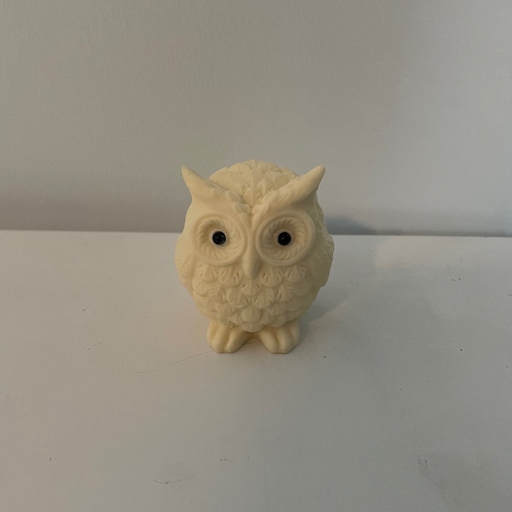 Carved Ivory Owl, Tagua Nut Owl